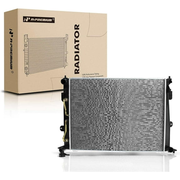 A-Premium Engine Coolant Radiator Assembly with Transmission Oil Cooler Compatible with Hyundai Genesis 2009-2010 3.8L, Automatic Transmission, Replace# 253103M140