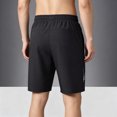 thumbnail image 6 of Uwinwear Shorts for Men Lightweight Casual Shorts Elastic Drawstring Waist Baggy Lounge Trunks with Breathable Fabric Black M, 6 of 6