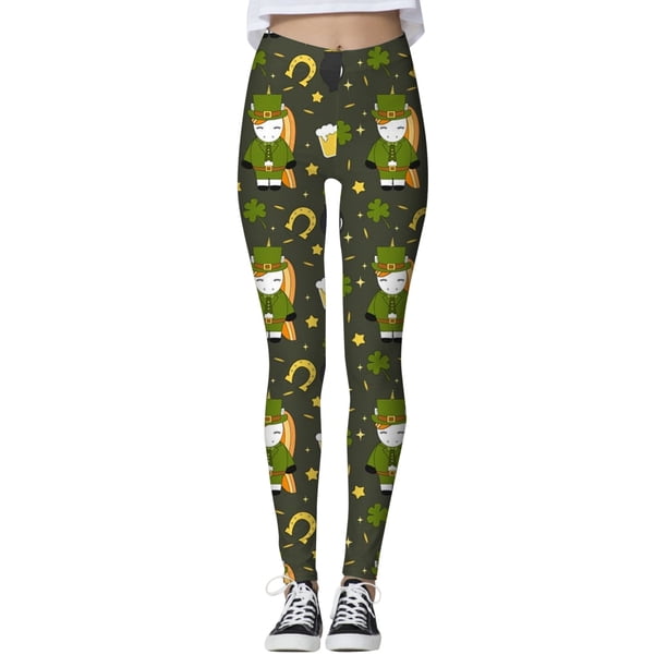 MKLEKYY Conjunto deportivo para mujer, mallas informales con estampado de San Valentín para mujer, mallas deportivas de control para yoga, mallas para mujer