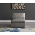 thumbnail image 6 of Meridian Furniture Plush Standard Gray Velvet Modular Armless Chair, 6 of 6