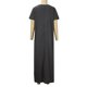 thumbnail image 5 of Vestido casual de verano para mujer Cuello redondo Sólido Bolsillo sexy Vestido largo de manga corta Fridja  bnh2516, 5 of 7