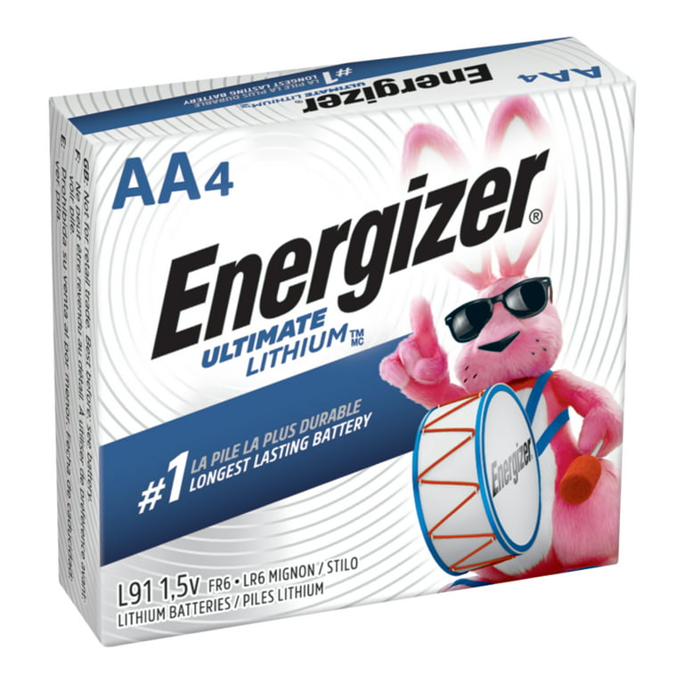 Energizer AA Lithium Batteries, World's Longest Lasting Double A Battery,  Ultimate Lithium (8 Battery Count)