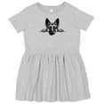 thumbnail image 3 of Inktastic Peeking German Shepherd Girls Toddler Dress, 3 of 5