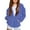 Blue, variant on Teen Girls Oversiezd Zip Up Sweatshirts Cute Fleece Kids 𝗛oodie𝘀 Youth Long Sleeve Fleece Active Sport Jacket Coat