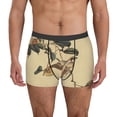 thumbnail image 2 of Goofa Vintage Bird Printed Men's Boxer Briefs Underwear, Moisture-Wicking Underwear, Trunk,Soft and Breathable Cotton Underwear-X-Large, 2 of 9