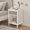 Gray, variant on Nightstand with Drawer for Kids, Adults, Wood Bed Side Table with Storage Shelf, Night Stand for Bedroom, 2-Tier Storage End Table for Living Room, Pink