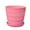 Pink, variant on YardVibe 4.7 Inch Plant Pots Indoor Outdoor, Colorful Plant Flower Pots with Drainage Holes and Saucers Plastic Planters Nursery Pots for Garden Plants Flowers Succulents - Yellow