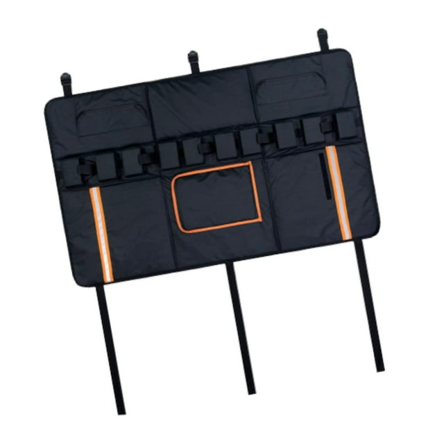 QualitChoice Outdoor Tailgate Pad for Mountain Bike Yellow Cover Rack Bicycle 53 for Protection Mud Mat Black 135x83 cm