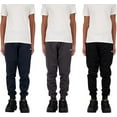 thumbnail image 3 of Hind Boys 3 Pack Active Tricot Joggers Size 5-16, 3 of 4