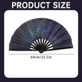 thumbnail image 3 of Easter Seasonal Decor Clacking Fans for Line Dancing Large Folding Handheld Fans for Line Dancing, Portable Craft Holding, Fan for Festival Dance, Wedding Dance, Church (1 Folding Fan) Dance Fans, 3 of 9