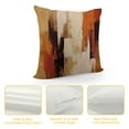 thumbnail image 4 of ONETECH Burnt Orange Abstract Pillow Covers Abstract Rust Art Painting Decorative Throw Pillowcase Modern Artwork Square Couch Cushion Cover for Living Room Sofa Accent Home Decor,, 4 of 5