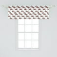 thumbnail image 2 of Ambesonne Cars Window Valance, Formula Race Rally Win, 54" X 18", Scarlet Black White, 2 of 3