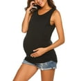 thumbnail image 6 of asdoklhq Maternity Clothes for Women,O-Neck Solid Sleeveless Breast-Feeding Pregnant Woman Maternity Blouse, 6 of 6