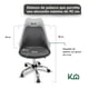 thumbnail image 5 of Silla Oficina Estilo Eames Ergonomica Asiento Acolchonado gris, 5 of 6