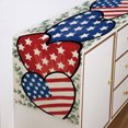 thumbnail image 3 of SDJMa Patriotic 4th of July Table Runner, Memorial Day American Flag Gnomes Kitchen Dining Table Decor for Indoor Outdoor Home Party Decoration 13 x 72 Inch, 3 of 9