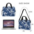 thumbnail image 3 of FORMRS 16" Laptop Bag Carrying Sleeve Case with Handle Travel Shoulder Briefcase, Floral Ocean Waves, 3 of 8