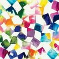 thumbnail image 2 of Wild Apple Portfolio 12x12 Black Ornate Wood Framed with Double Matting Museum Art Print Titled - Colorful Cubes, 2 of 4