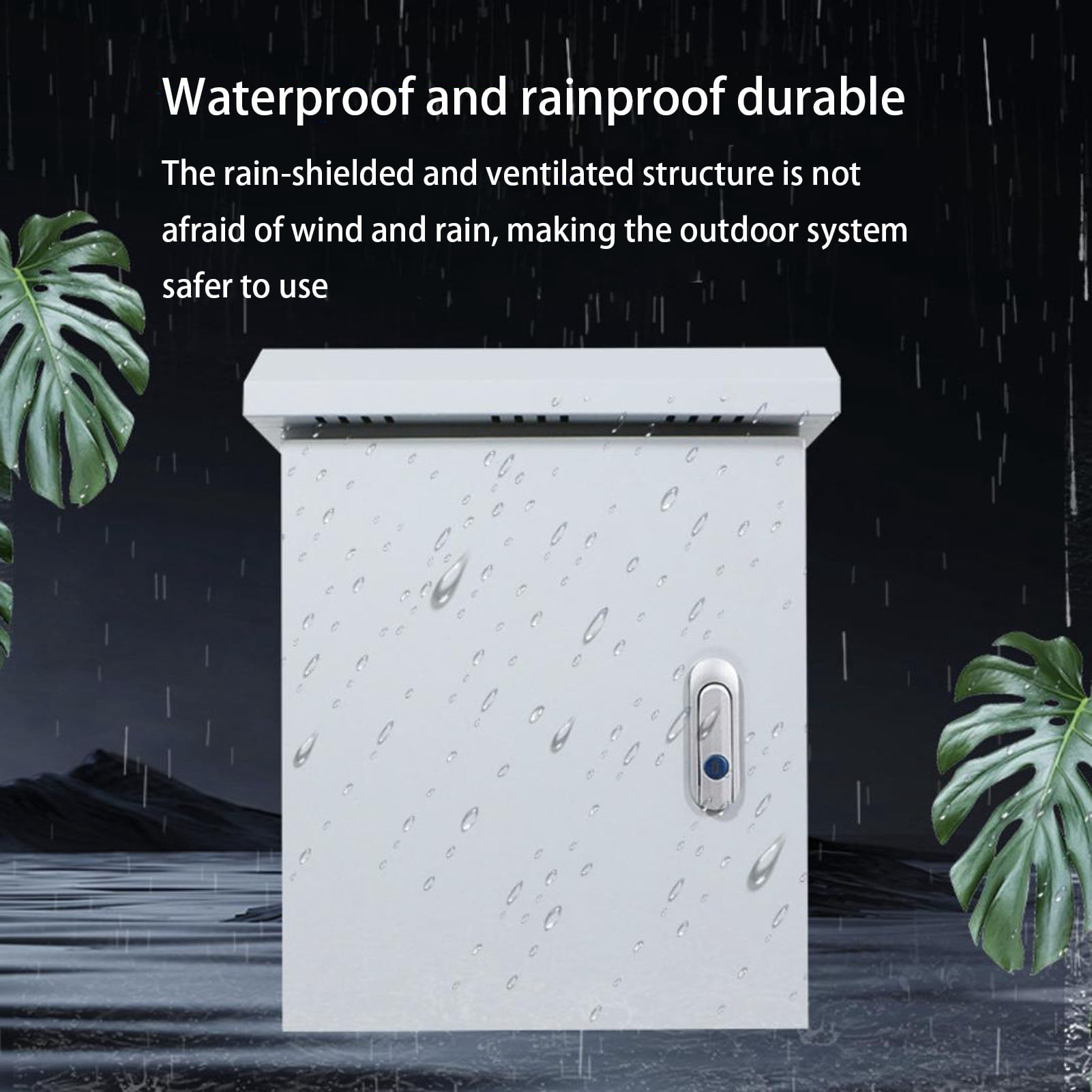 Electrical Junction Box Outdoor Waterproof Electrical Box Weatherproof Wall-Mounted Enclosure Large  Stainless Steel Project Box Utility Box