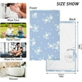 thumbnail image 3 of Dreamtimes Little White Flower Blue Cotton Towels Set 2 Pcs Absorbent Hand Towel Face Towels Kitchen Towels Bath Towels for Bathroom Laundry Room Kitchen 16 x 28 Inches, 3 of 7