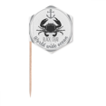 thumbnail image 1 of Crab Sketch Marine Organism Pattern Toothpick Flags Cupcake Picks Party Celebration, 1 of 3