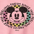 thumbnail image 2 of Disney - Mickey & Friends - Feeling Fresh Since 1928 - Retro Checkered Style - Toddler And Youth Crewneck Fleece Sweatshirt, 2 of 4