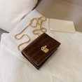 thumbnail image 3 of Bolsa Elegante Frauen Pure Mini Umhängetasche Lederkette Umhängetasche (Braun) Likrtyny Para Estrenar, 3 of 9