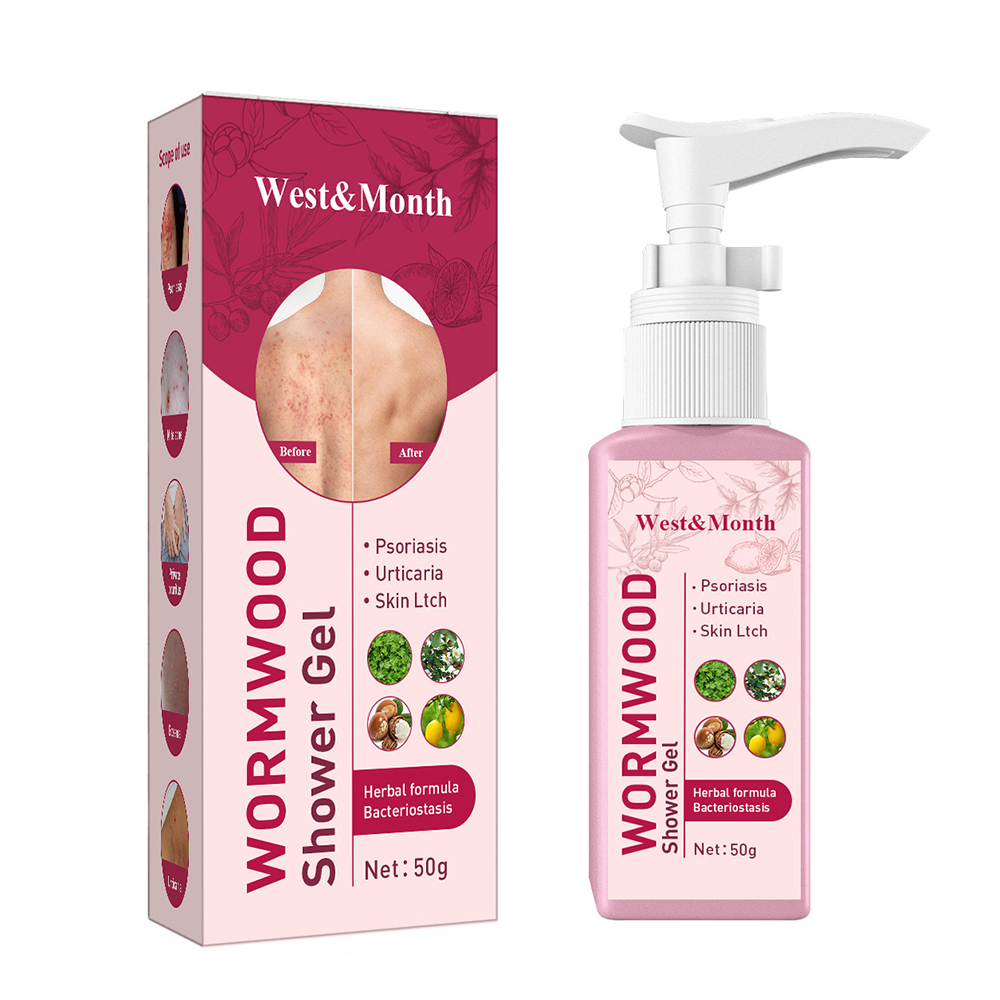 Wormwood Shower Gel Natural Ingredients Anti Itching Repairing Body