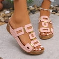 thumbnail image 5 of YOUYEDIAN Sandals Women Summer Slip on Beach Slippers Comfortable Walking Non Slip Orthopedic Flat Shoes (Pink), 5 of 5