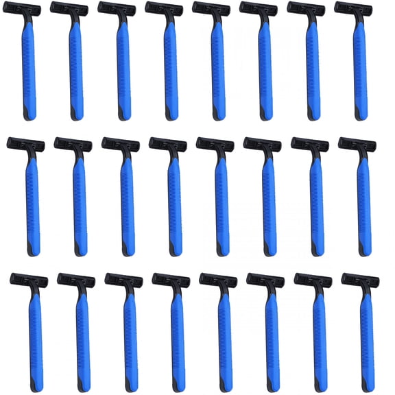 FACEGA "30Pcs Twin Blade Razors for Men, Stainless Steel Men Razors, Multipurpose Portable Shave Razor, Manual Men's Disposable Razors for Bathing Hotel Travel"