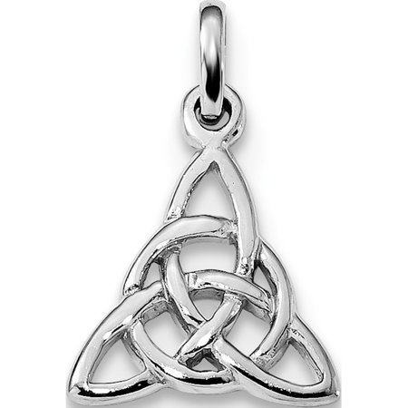 - Leslies Fine Jewelry Designer 925 Sterling Silver Rhodium-plated Polished Trinity Knot (13.3x19.8mm) Pendant Gift