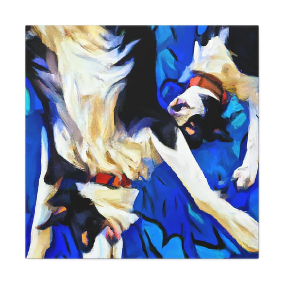 Border Collie Expressionism - Canvas