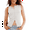 White, variant on Women'S Scoop Neck Plain Button Front Ribbed Tank Top, Summer Sleeveless Knit Open Front Slim Fit Vest Black S