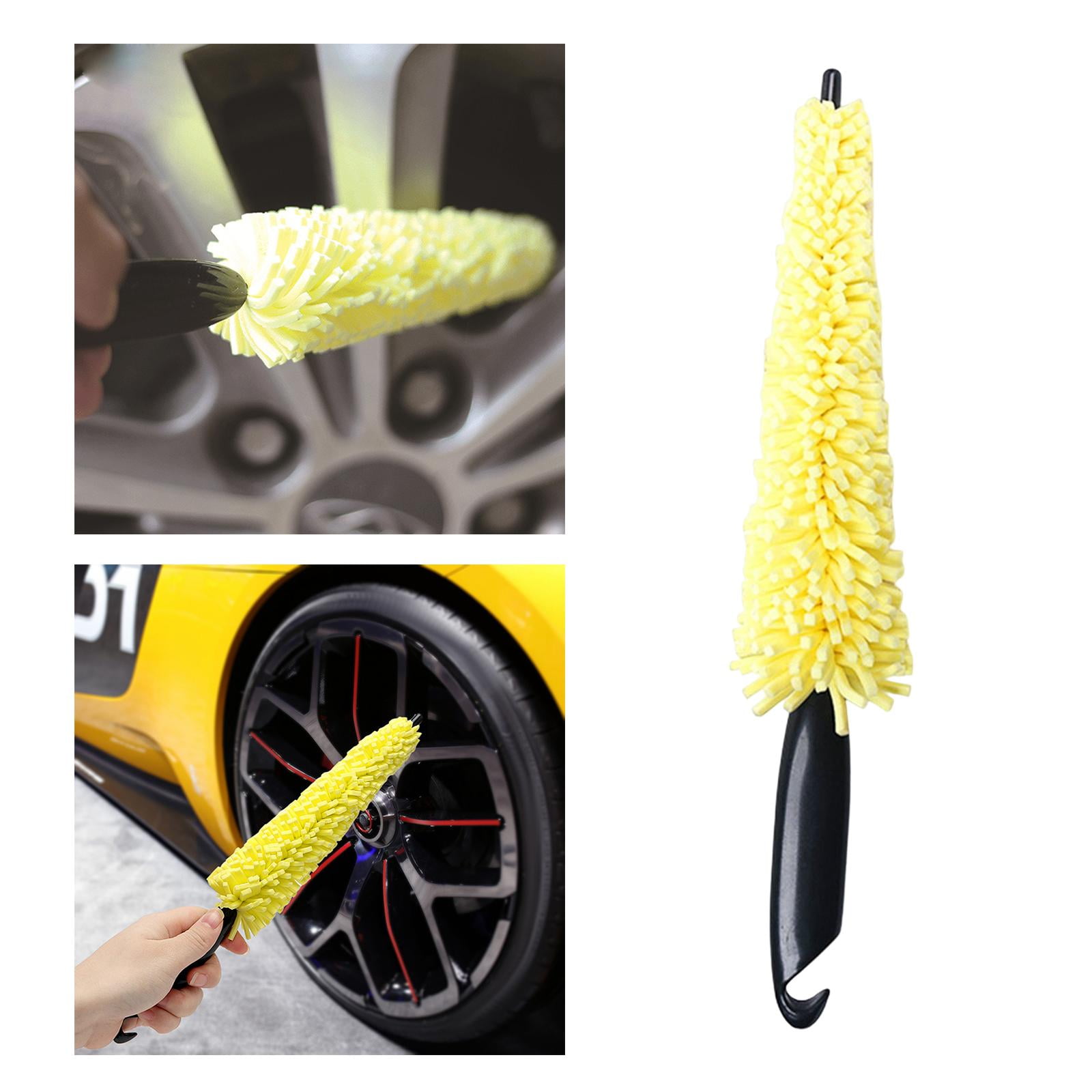 Auto Tire Rim Brush Wheel Hub Cleaning Brushes Car Wheels Detailing  Cleaning Accessories Black White Tire Auto Washing Tool - AliExpress