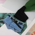 thumbnail image 6 of Colcolo 1/6 Scale Action Figures Clothing Set Action Figure Clothes with Belt Stylish Doll Clothes for 12'' inch Female Action Figure dark blue and short, 6 of 8