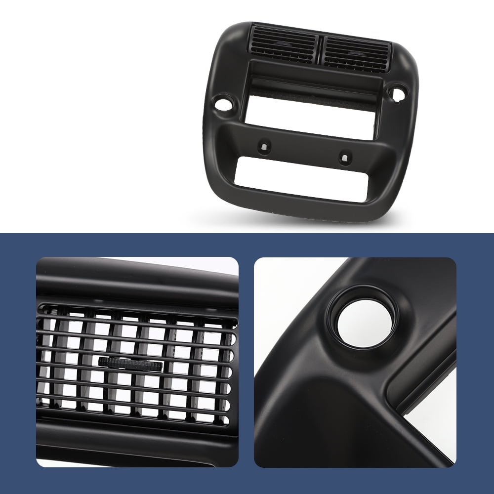 Center Dashboard Radio Panel AC Heater Vent Trim Black Fit for Ford Ranger 1997-2006/ Fit Ford Explorer 1997-2001