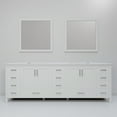 thumbnail image 4 of Jacques 84 in. W x 22 in. D White Double Bath Vanity, White Quartz Top, and 34 in. Mirrors, 4 of 9