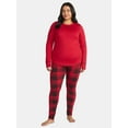 thumbnail image 3 of ClimateRight by Cuddl Duds Women's and Women’s Plus Top and Leggings Set, 2-Piece, 3 of 8