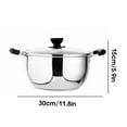 thumbnail image 2 of Stainless Steel Saucepan Non-Stick Pot Home Cooking Pan With Thickened Base For Cooking, 2 of 9