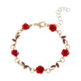 thumbnail image 4 of Collier Collier Rose Fleur Boucles d'Oreilles Ensemble Coloré L5Z8 Fête Femmes Y9B0, 4 of 7