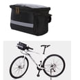 thumbnail image 3 of S SERENABLE Handlebar Bag Front Tube Storage Pouch Riding Travel Bike Bag Waterproof Black, 3 of 8
