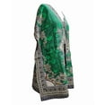 thumbnail image 2 of Women's Short Kaftan Maxi Tunic Caftan Gown Top Night Dress One Size Green, 2 of 4