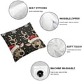 thumbnail image 6 of Pillow Case Covers King  Soft Pillow Shams Covers Christmas Doodle Reindeer, Rectangular Bed Pillowcases for Bedroom Sofa Couch, 6 of 7
