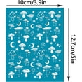 thumbnail image 2 of Plantillas de serigrafía de malla no adhesiva con patrón de setas - Reutilizables para la elaboración de pendientes y joyería con arcilla polimérica - 5x4 pulgadas, 2 of 9