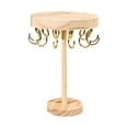 thumbnail image 3 of Soporte de madera para joyas, soporte para joyas, exhibición de joyas de metal, organizador de joyas para 18 gancho, 3 of 9