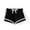 Black, variant on Ovbmpzd Baby Girl Shorts Cotton Yoga Black Drawstring High Rise Solid Shorts Pants for Baby Girl Toddler 110
