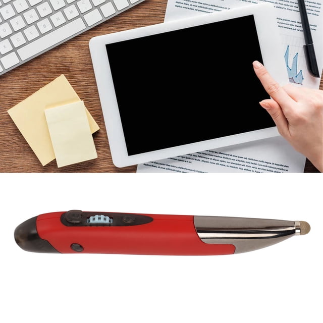 Pen Mouse, 5.0/2.4GHz Optical Pocket Handwriting Mouse with Touch Head, Compatible with IOS Systems, Pocket Size for Classes Meetings Travel