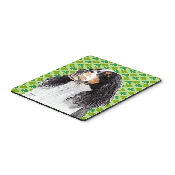 Carolines Treasures SC9281MP "Springer Spaniel St. Patricks Day Shamrock Portrait Mouse Pad Hot Pad or Trivet" Large