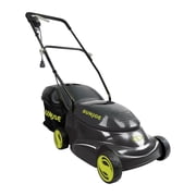 Open Box Sun Joe Cordless Electric Push Lawn Mower with 10.6-Gal Bag, 14-Inch Cutting Width - Heavy-Duty Yard Trimmer Machine for Gardening Care and Maintenance, MJ401C