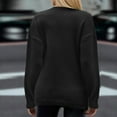 thumbnail image 4 of Timegard Womens Going out Tops Sweaters Slim Fitting V Neck Irregularly Longs Sleeve Pullover Fall Winter, 4 of 8
