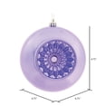 thumbnail image 2 of Vickerman 4.75" Lavender Shiny Star Brite Ball Ornament, 4 per Bag, 2 of 4